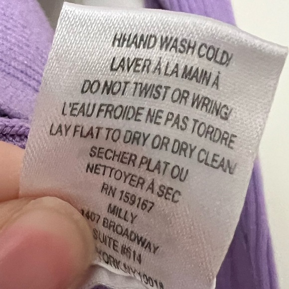 Milly Reversible Crossbody Sweater in Lilac Purple - Picture 6 of 7